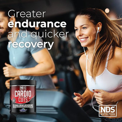 NDS Nutrition 4.0 Pre Workout Supplement - Advanced Weight Loss and Pre Cardio Formula with L-Carnitine, CLA, MCTs, L-Glutamine, and Safflower Oil - Grape (40 Servings)