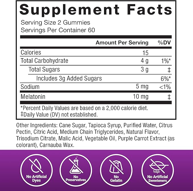 Force Factor Somnapure Gummies with Melatonin, Drug-Free Sleep Support Supplement for Adults with Occasional Sleeplessness, Dream Berry Flavor, 120 Count (Pack of 2)