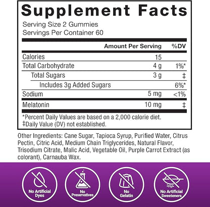 Force Factor Somnapure Gummies with Melatonin for Adults, Non-Habit-Forming Sleep Aid Supplement for Deep Sleep, Stay Asleep Longer, Wake Up Refreshed, Dream Berry Flavor, 360 Gummies (Pack of 3)