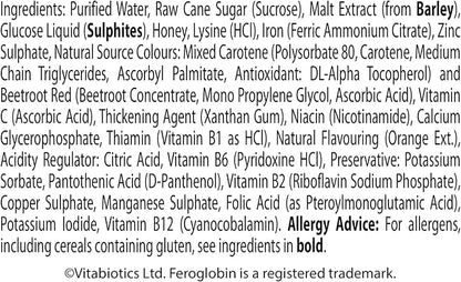 Gentle Iron and Nutrient Liquid - Reduce Tiredness and Fatigue | Maintain Health and Vitality | Natural Iron Source