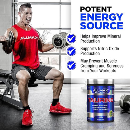 ALLMAX Nutrition Taurine - 400 g - 14 oz