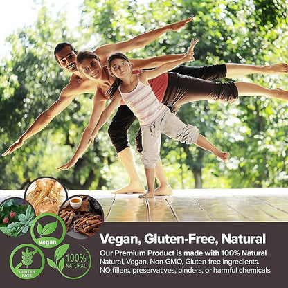 Saponin Hanppuri Immune and Stamina Boost + VITA Ginseng Kids Immune Support and Memory Function for Children Premium Bundle