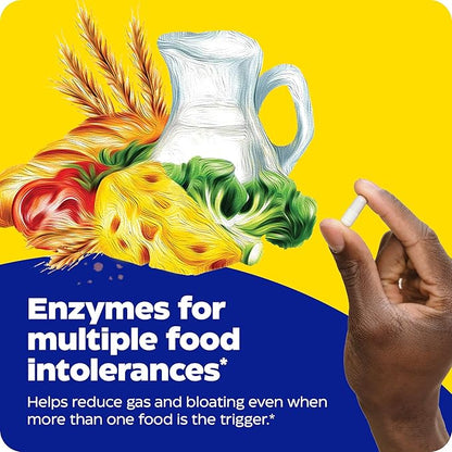 Enzymedica Digest Spectrum, Digestive Enzymes for Multiple Food Intolerances, Offers Fast-Acting Gas & Bloating Relief, 120 Capsules FFP