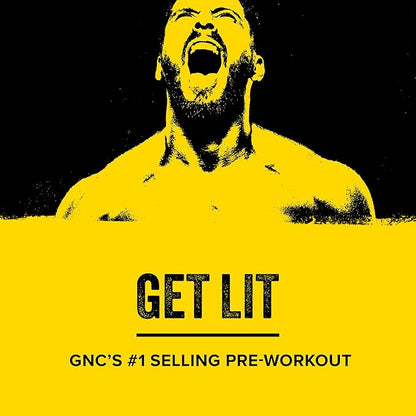 BEYOND RAW LIT Pre Workout Powder Supplement for Men and Women, Energy, Focus, Endurance, Pumps, Nitric Oxide Boost, 250mg Caffeine, Creatine, Beta Alanine, Strawberry Lemonade, 30 Servings