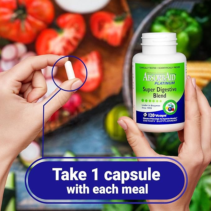 Absorbaid Platinum Super Digestive Blend, 120 Count