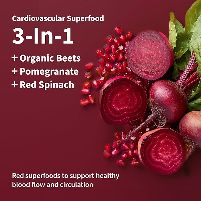 Snap Supplements Heart Beets Parent New 4 (Single Serve Packs)