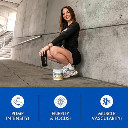 Evogen EVP 3D - Stim Free Pre Workout Powder for Men & Women | Sugar Free Non Stim Preworkout with Beta Alanine and Creatine for Energy & Pump | Tropic Thunder | 40 Servings