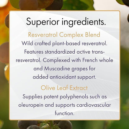 NAOMI Italian Citrus Bergamot 500mg + Resveratrol, Award-Winning Cardiologist Dvlpd, Supports Normal Cholesterol & Healthy Cellular Function, 7 Key Polyphenols, Resveratrol & Olive Leaf, 90-Day Supply