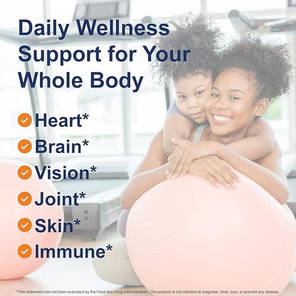 Carlson - Elite DHA Gems, 1000 mg DHA, Wild Caught, Sustainably Sourced, Brain Function & Healthy Vision, 120 Softgels