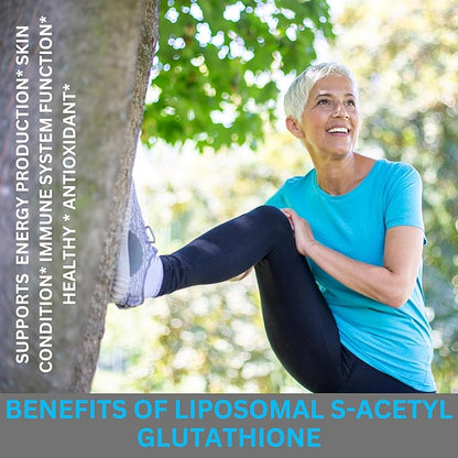 Liposomal S-Acetyl L-Glutathione Resveratrol, Hyaluronic Acid & Collagen 500 mg-480 Softgels