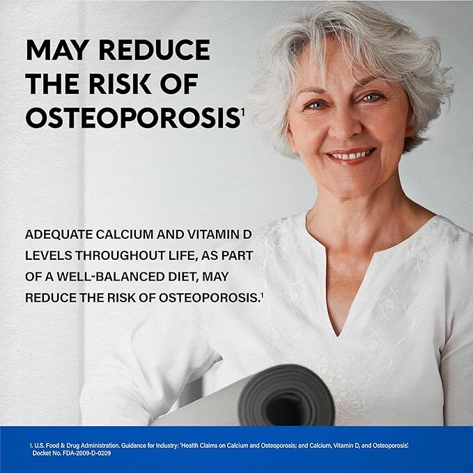 Calcium Supplement for Women - Calcium 1200 mg with Vitamin D3 & K2 - Bone Health, Strength & Density - High Absorption, Slow Release - Made in USA - Citrate & Carbonate Form - 180 Tablets for 2 Month