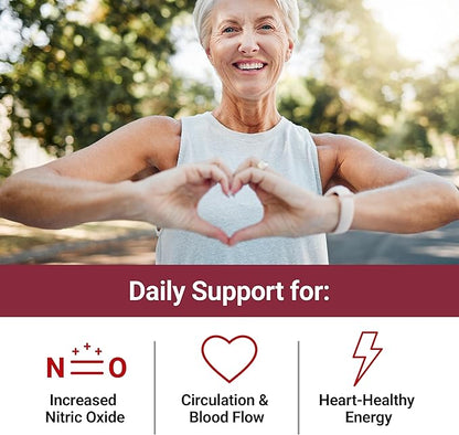 FORCE FACTOR Total Beets Blood Pressure Support Supplement, Beets Supplements with Beets Powder, Great-Tasting Beets Chewables for Heart-Healthy Energy, and Increased Nitric Oxide, 120 Chews, 2-Pack