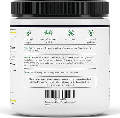 Nature's Pure Blend Liquid Nitric Oxide Supplements for Men – L-Arginine Powder – Nitric Oxide Booster & Circulation Supplement – Blood Flow Support, L Arginine and L Citrulline – 5000 MG