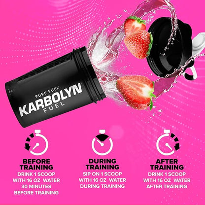 EFX Sports Karbolyn Fuel | Fast-Absorbing Carbohydrate Powder | Carb Load, Sustained Energy, Quick Recovery | Stimulant Free | 18 Servings (Strawberry)