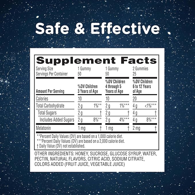 Zarbee's Children's Sleep Gummies with Melatonin, Non-Habit Forming Children's Sleep Gummies Work with Natural Sleep Cycles to Promote Peaceful Sleep, Drug-Free, Natural Strawberry, 60 ct