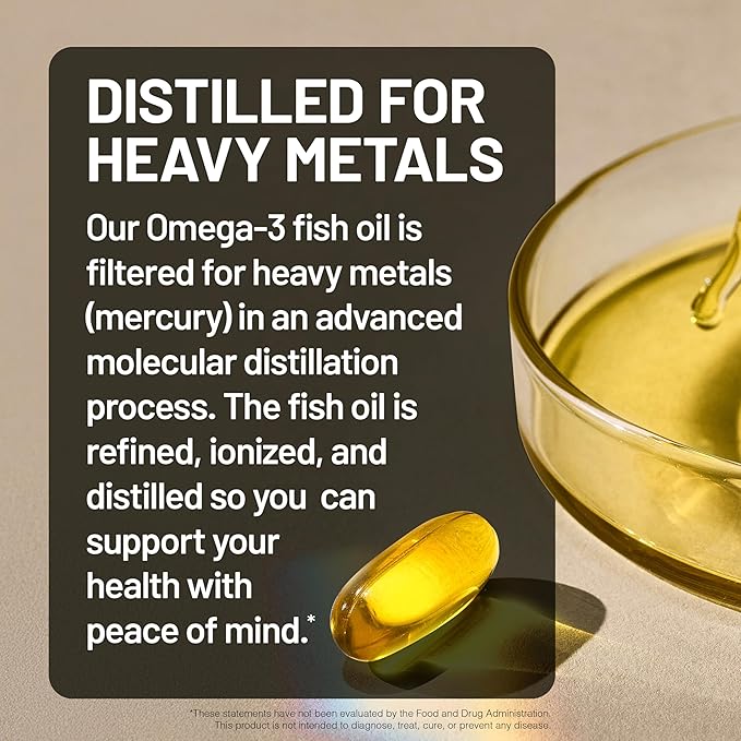 NatureWise Omega 3 Fish Oil - 500 mg per Pill - EPA & DHA - Immune Support, Brain Health & Optimal Wellness - Gluten and Soy Free, Non-GMO - 180 Softgels[6-Month Supply]