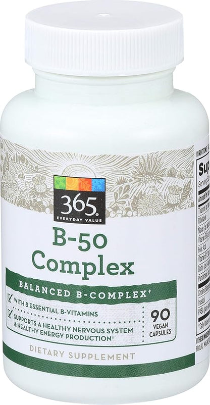 365 by Whole Foods Market, B – 50 Complex, 90 ct, Packaging May Vary