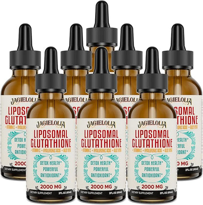 2000MG Liposomal Glutathione Liquid, Made in The USA, Glutathione Supplement with Antioxidant Complex - Immune System, Energy, Aging Defense, High Absorption, 16 Floz
