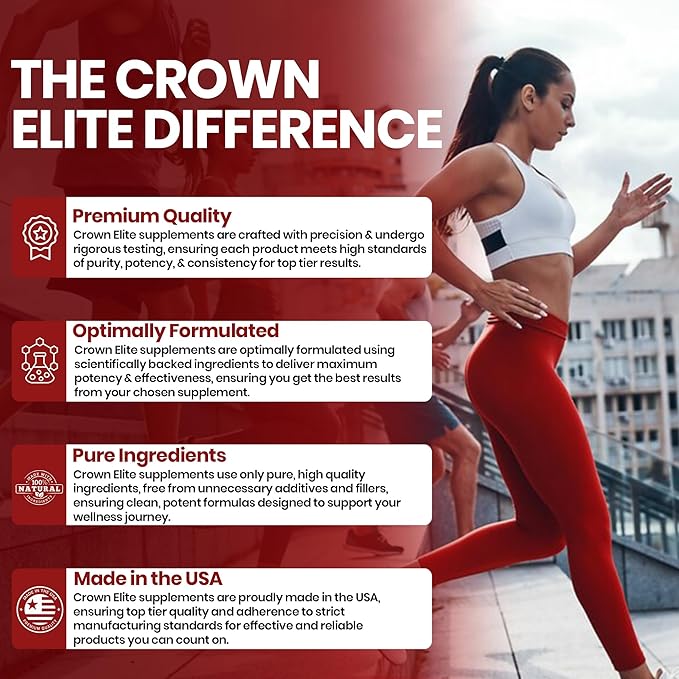 Crown Elite Premium High Absorption CoQ10 Ubiquinone Supplement - Boost Heart Health and Energy Production Naturally, Powerful Antioxidant | Non-GMO, Organic Vegan Capsules | 300mg, 2 Month Supply