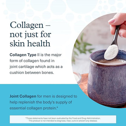 Youtheory Men's Joint Collagen with 18 Amino Acids - Premium Collagen for Men - Joint Support Supplement with Boswellia Extract, Ginger & Black Pepper* - Dairy, Soy & Gluten Free - 120 Tablets