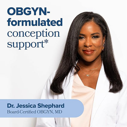 O Positiv Preggo Conception Support Capsules for Women - OBGYN-Formulated Pre Prenatal Vitamins with Clinically-Studied Ingredients - CoQ10, N-Acetyl Cystein - Female Sexual Health, 60 Ct (Pack of 1)