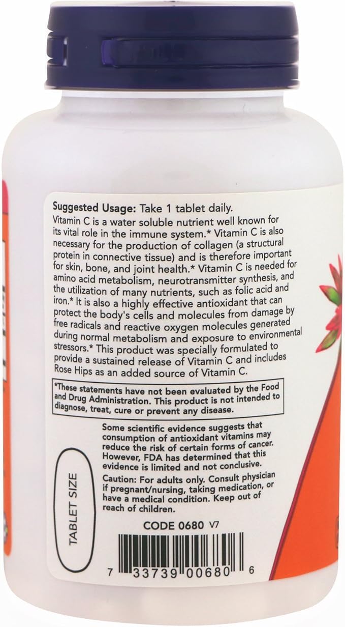 Now Foods Vitamin C-1000 Sustained Release - 100 Tablets