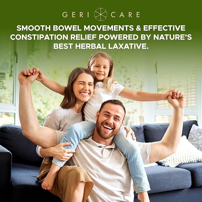 GeriCare Senna Natural Vegetable Laxative, Geri-KOT Sennosides 8.6mg, 200 Count (Pack of 1)