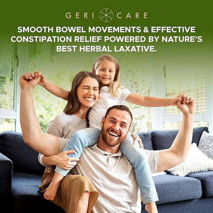GeriCare Senna Natural Vegetable Laxative, Geri-KOT Sennosides 8.6mg, 200 Count (Pack of 1)