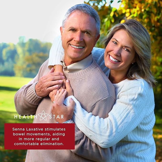 GeriCare Senna Plus Laxative & Stool Softener Tablets 50mg / 8.6mg Strength Natural Vegetable Stimulant Laxative | Gentle Constipation Relief | Docusate Sodium for Bowel Movement