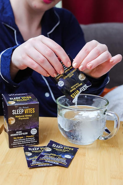 Dr. Price's Vitamins Natural Sleep Aid - Sleep Supplement - Melatonin for Sleep - 30 Packets - Sleep Aids Adults, Tryptophan, Calming Magnesium Powder, Non Drowsy Sleep Support