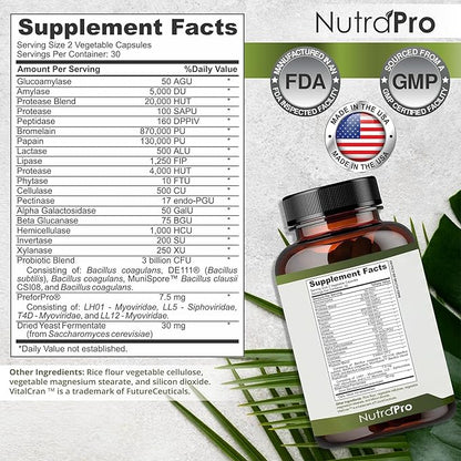 Complete Gut Health for Women and Men with Probiotic, Prebiotic, Postbiotic & Digestive Enzymes to Support Healthy Gut Lining, Digestion Health, Occasional Gas, and Discomfort.