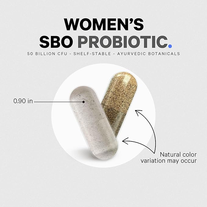 Codeage Women’s Probiotics Supplement - 50 Billion CFUs - SBO Probiotics & Prebiotics - Cranberries - Feminine Health - Fermented Botanical Blend, Whole Food Supplement - Vegan, Non-GMO - 2 Pack