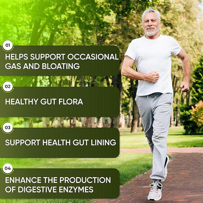 Complete Gut Health for Women and Men with Probiotic, Prebiotic, Postbiotic & Digestive Enzymes to Support Healthy Gut Lining, Digestion Health, Occasional Gas, and Discomfort.