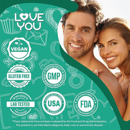 Love You 18 Enzyme Complex – Plant-Based Digestive Enzymes for Women & Men | Supports Nutrient Absorption & Digestive Comfort | 60 Vegan Capsules Made in USA