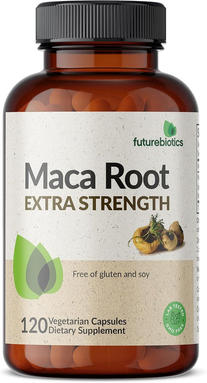 Futurebiotics Maca Root Extra Strength Supports Energy, Stamina & Reproductive Health, Non-GMO, 120 Vegetarian Capsules
