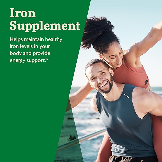 Floradix Iron Tablets - Iron Supplement with Folic Acid, Vitamin C & More - Energy Support* - Vegetarian, Gluten-Free - 80 Tablets