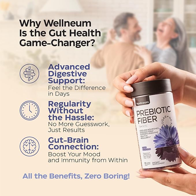 High Prebiotic Fiber Gummies for Women and Men 7G per Serving - Dietary Beet FOS Fiber, Magnesium Citrate, Inulin, Probiotic - Gummy Supplement for Digestive Health - No GMO, Sugar Free - 160 pcs