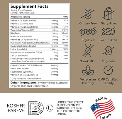 Zahler - Height Factor Healthy Growth Support Vitamin & Mineral Capsules (120 Count) - Kosher Height & Growth Supplement for Kids, Teens & Young Adults - Grow Taller Growth Hormone Support Nutrients