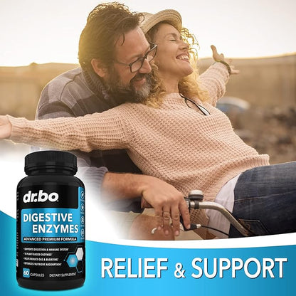 Digestive Enzymes Supplements Plant Based - Pancreatic & Proteolytic Super Digestion Enzyme Supplement Pills Aid for Bloating Relief for Women & Men - Lipase, Amylase, Bromelain, Protease & Cellulase
