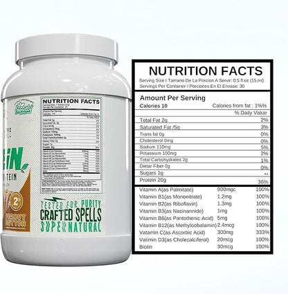 Worldwide Nutrition Bundle: Black Magic Multi-Source Protein - Whey, Egg, and Casein Complex with Enzymes & MCT Powder - Vegan Peanut Butter Protein Powder - 2 LB with Bonus Key Chain