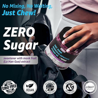 Zinc and Magnesium Supplement (Made in USA), Zinc Magnesium Aspartate Post Workout Gummies for Men Women, w/Vitamin B6, B12, D3, Turmeric for Nighttime Muscle Recovery, Boost Immunity & Sleep, 120 Cts