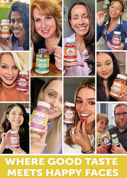 Lunakai Collagen Gummies - Tastiest Proprietary Formula - 200mg Hydrolyzed Collagen Gummies for Women and Men with Biotin, Zinc, Vitamin C and E - Non-GMO Anti Aging Supplement for Women - 6 Pack