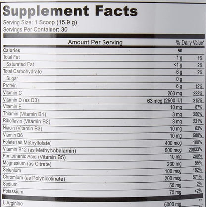 Drink Mix, Cherry, L-Arginine 5000mg, L-Citrulline 1000mg, Vitamins B12, C, D3, Beet Root, 30 Servings, Nitric Oxide Support, Cardiovascular, & Energy Support Supplement