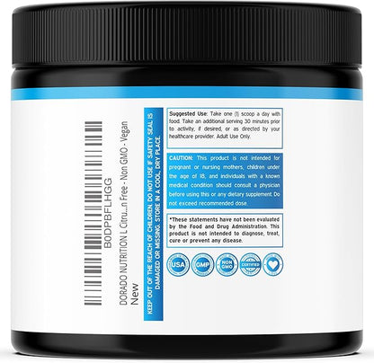 L Citrulline Powder Supplements (3g) Support L Arginine & Nitric Oxide Booster Powder - L-Citruline Supplements For Men & Women - Stamina , Endurance , Performance for Workouts - Vegan & USA Made