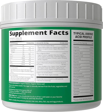 Greens Superfood + Grass Fed Collagen Peptides Powder - Ultimate Blend of Best Tasting Green Superfood with Pure Pasture Raised Hydrolyzed Protein Powder for Skin Hair + Joint Health