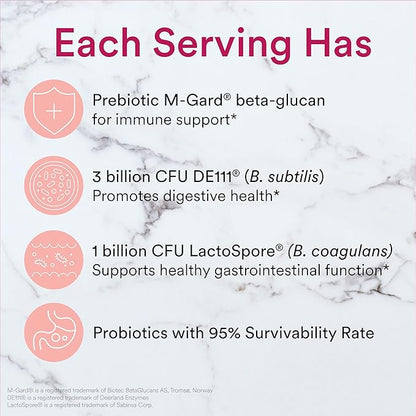 SmartyPants Kids Probiotic & Prebiotic Gummies for Digestive Health: 4 Billion CFU Gut Health Supplement, Clinically Studied Prebiotic for Immune Support, Strawberry, 60 Count (30 Day Supply)