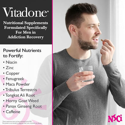 NSC Male Bedroom Support - Nutrients for Wellness in The Bedroom - Complements Original Balance Systems, Moods, Mens Energy & Vigor - Niacin, Zinc, Fenugreek, Maca Powder, Caffeine - 60 ct.