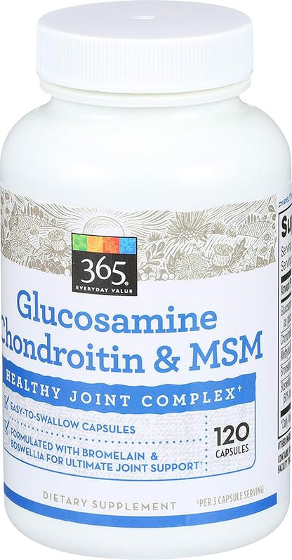 365 by Whole Foods Market, Glucosamine Chondroitin & MSM, 120 ct
