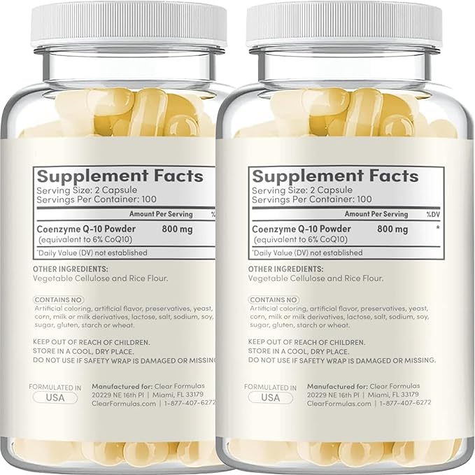 Extra Strength CoQ10 800mg - Quick Absorption Coenzyme Q10 800mg Potent Antioxidant for Heart Energy and Aging Support - High Stability CoQ10 Ubiquinone Caps - Made in a cGMP US Lab (200 Servings)