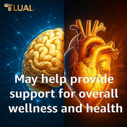 LUAL Omega-3 Fish Oil Softgels – 1000mg with EPA and DHA, Lemon Flavor, Burpless, Non-GMO Formula for Heart, Brain, and Overall Wellness – 120 Count